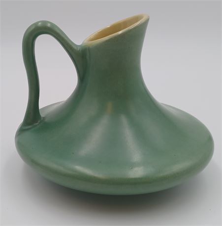 Vintage Red Wing pottery 882 small green Bud vase or decorative pitcher