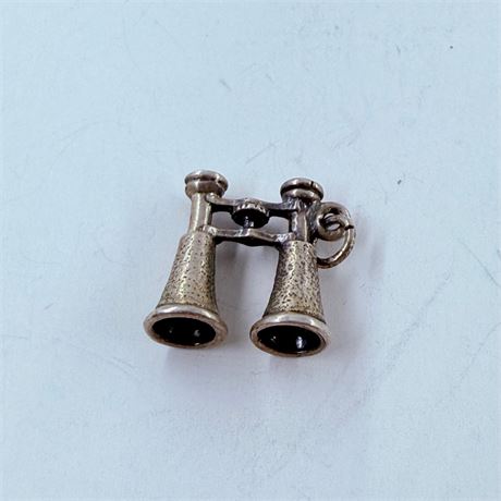 4.7g Sterling Binoculars Pendant / Charm