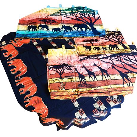 Set of Boabob Batik Curtains