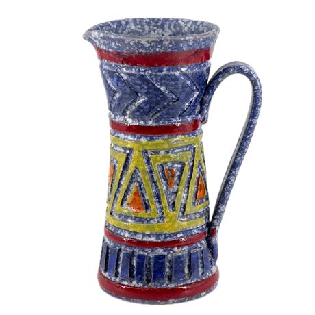 Vintage Leon Aldo Bitossi Italian Ceramic Pitcher
