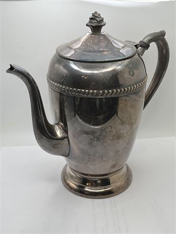 Rogers silver over copper 9 1/2 inch coffee pot