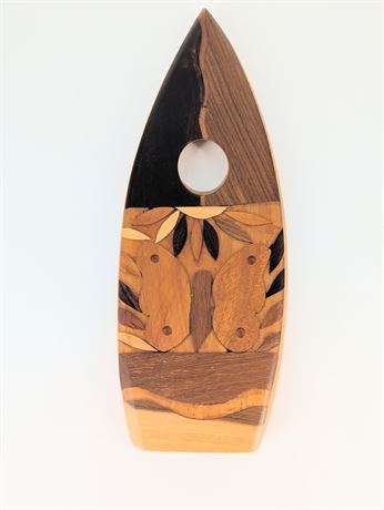 Wine Bottle Holder Costa Rica Handmade Wood