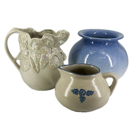 Lot of Stoneware Pots & Pitchers