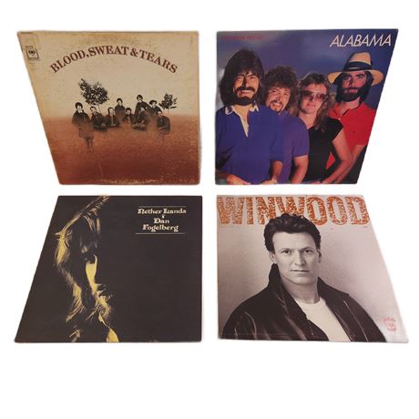 Vintage Vinyl Classic Rock Record Lot, 12"