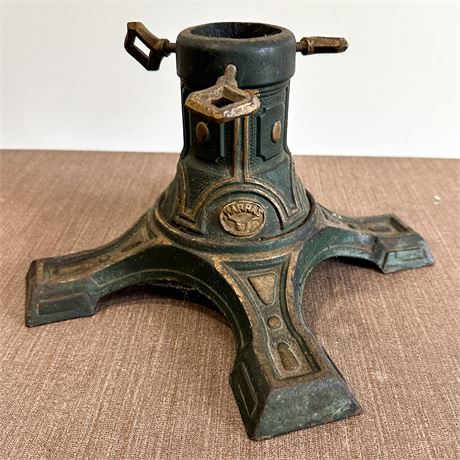 Antique Cast Iron Christmas Tree Stand by Harras
