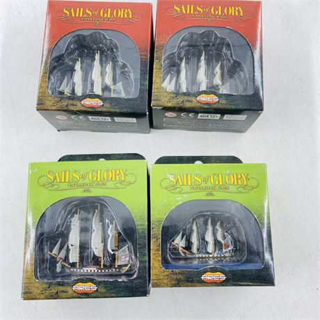 4 Sails Of Glory Scale Military Ships