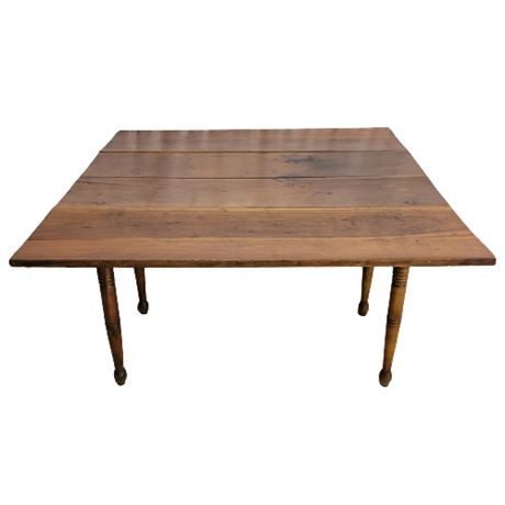 Primitive Antique Drop-Leaf Table