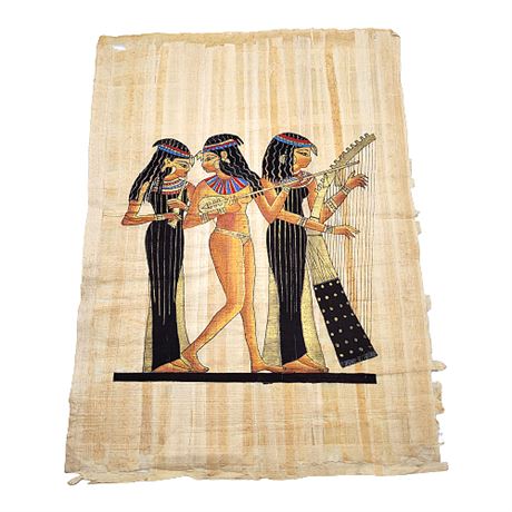 Hand Painted Egyptian Papyrus