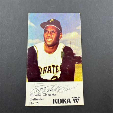 1968 KDKA Roberto Clemente #21