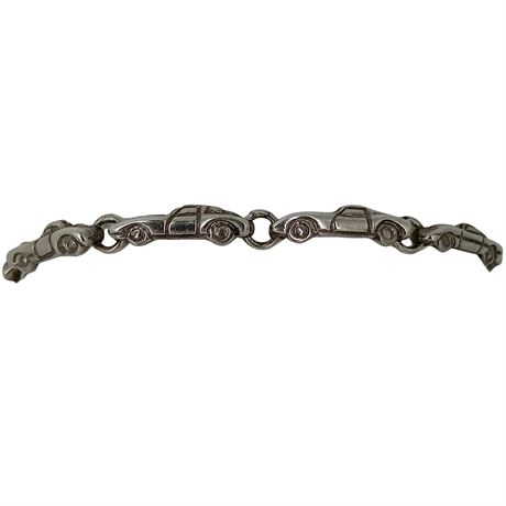 925 Silver Automobile Link Bracelet