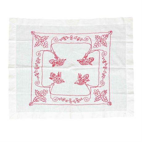 Rework Embroidered Antique Linen