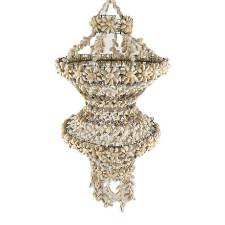 Vintage Seashell Hanging Chandelier Decor