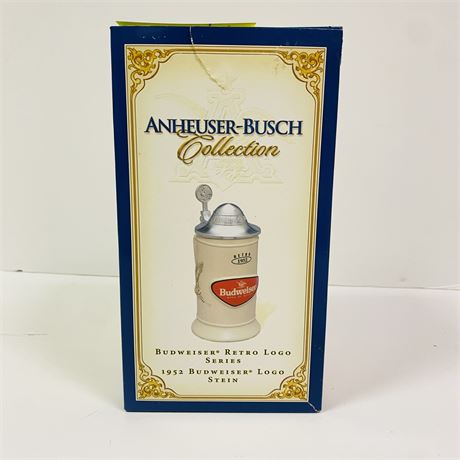 Budweiser 1952 Logo Stein Mint in Orig Box