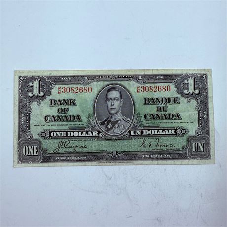 AU 1937 Canadian $1 Note