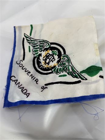 Vintage souvenir of Canada hanky as is