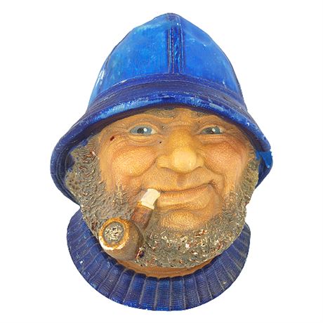 Vintage Legend Products Chalkware Captain Wall Bust