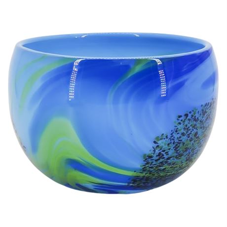 Vintage Randsfjordglass Norway Art Glass Bowl