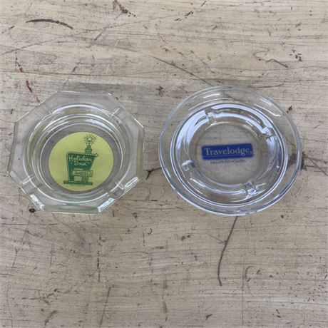 Two (2) Vintage Hotel Ashtrays