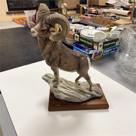 HUGE Boehm Porcelain Ram Statue