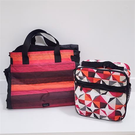 Thirty-One "Ombre Stripe" Bleacher Blanket & "Origami Pop" Lunch Buddy Thermal
