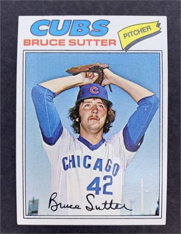 1977 TOPPS 144 Bruce Sutter Cubs Baseball Card