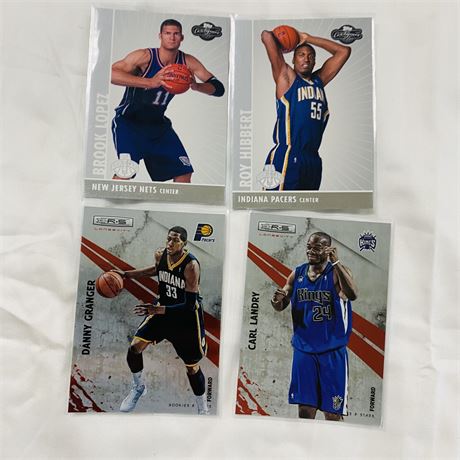 4 Numbered Basketball Cards