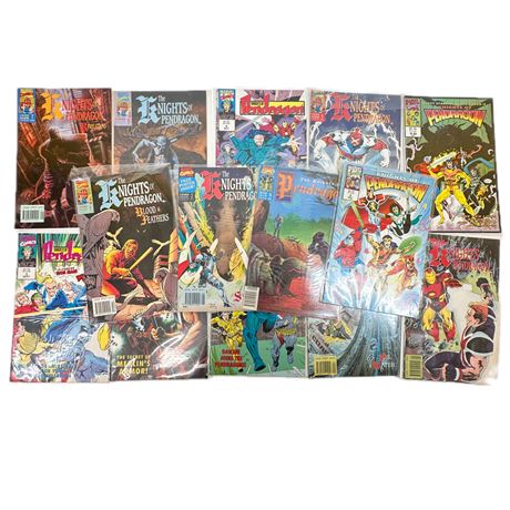 Lot of Assorted Vintage Knights of Pendragon Comic Books