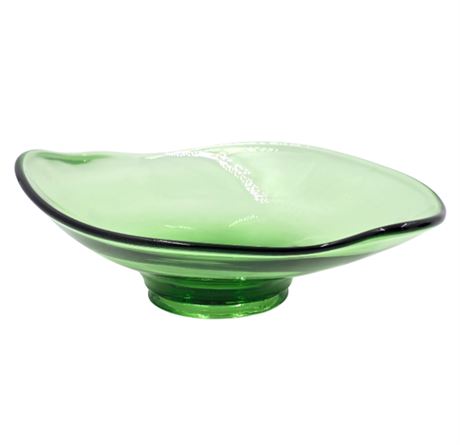 VTG Murano Lime/ Light Green Glass Bowl