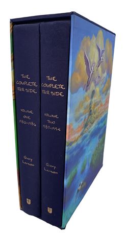 2 Volume “The Complete Far Side” 1980-1994 Bound Comic Book Set
