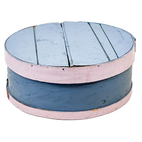 Antique Wooden Cheese Box