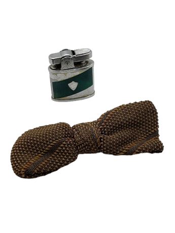 Vintage lighter and bow tie lot