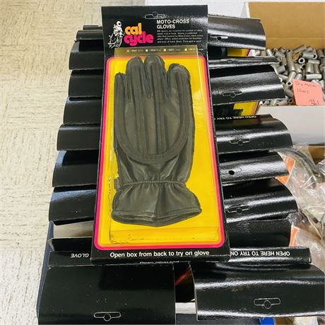 18 Pairs NOS Cal Cycle Motocross Gloves - Small