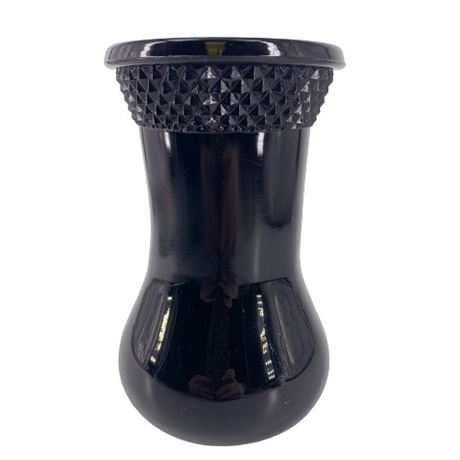 Westmoreland Glass Hobnail Black Amethyst Vase