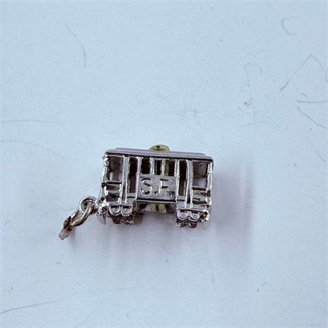 2g Sterling Trolley Pendant / Charm