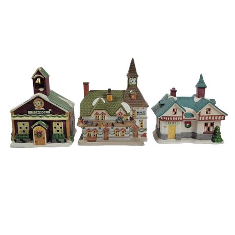 Old World Village / Lemax Dickensvale / Dickens Collectables Porcelain Buildings