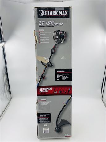 New Black Max 17” 2 Cycle Trimmer
