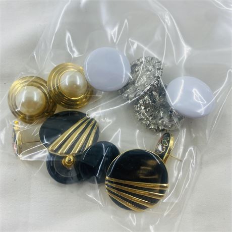Costume Earring Lot - All Matching Pairs in Excellent Condition