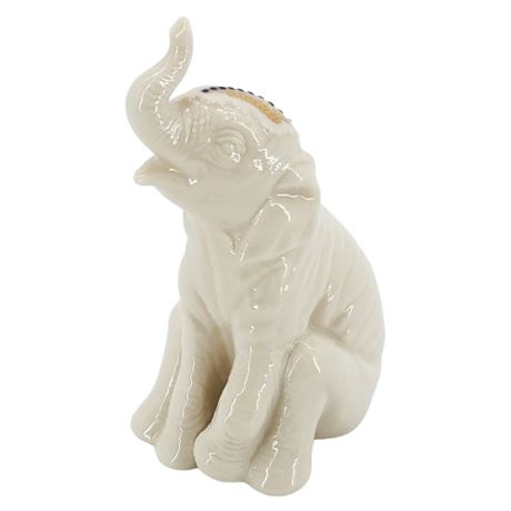 Vintage 1995 Lenox China Jewels Palace Elephant Calf Sitting Figurine