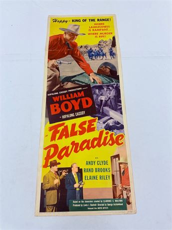 False Paradise Original 14x36” Movie Poster