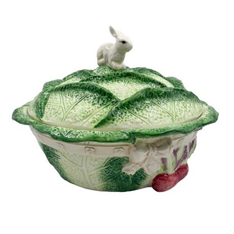 Home Goods Veggie Bunny Large Covered Bowl
