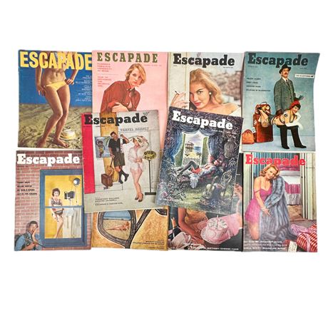 Lot of Vintage 1950's Escapade Magazines