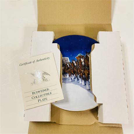 Budweiser Collector Plate in Orig Box