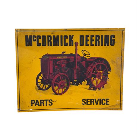 McCormick Deering Metal Sign