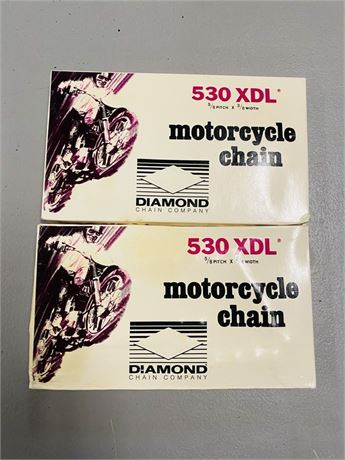 2 NOS Diamond 530 XDL Motorcycle Chains
