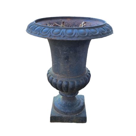 Antique Period Cast Iron Garden Urn