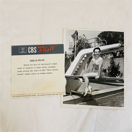 Janet Waldo Original Press Photo