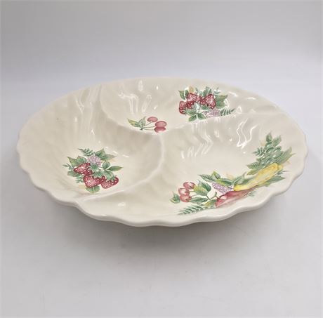 Vintage divided fruit dish made in Japan