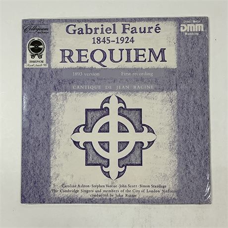 Gabriel Faure 1845-1924 Requiem Sealed Vinyl Record