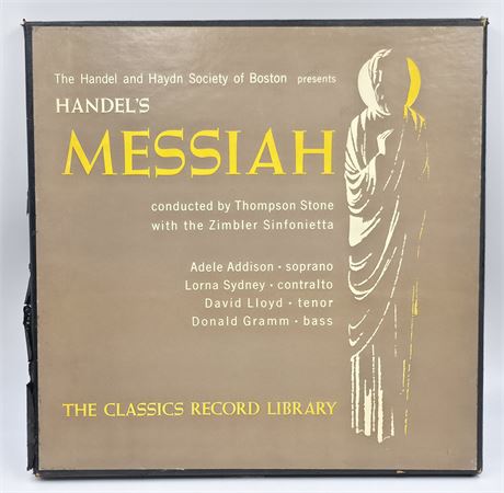1960s Classics Record Library "Handels' Messiah" 3 LP set