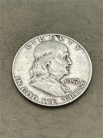 1952 D Franklin Half Dollar - Clean Example